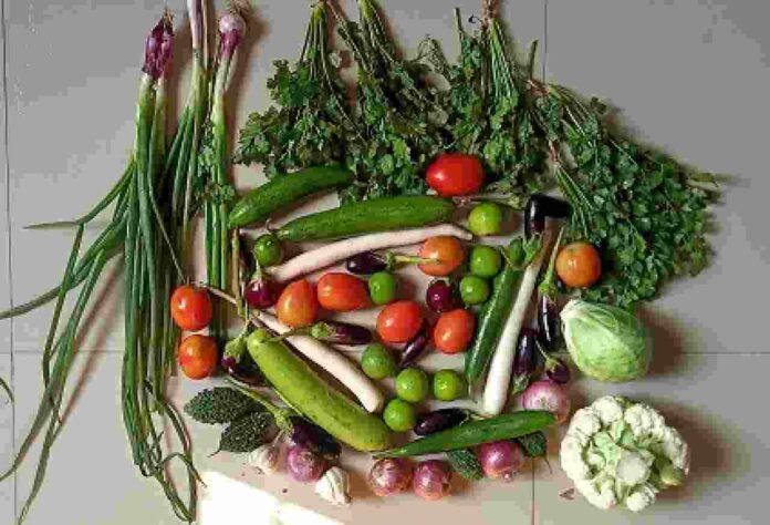Mix vegetable contain nutrition for health benefits