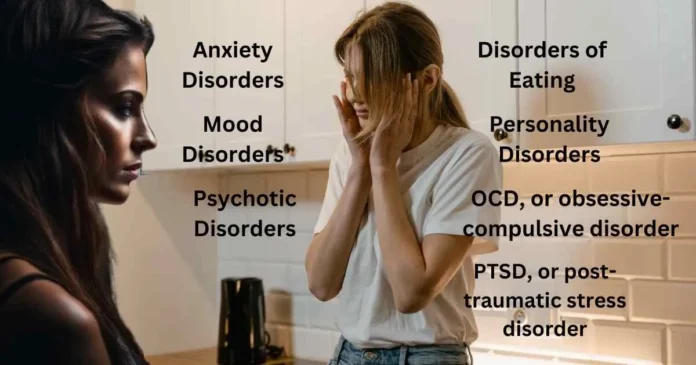 what are the 7 common types of mental disorders